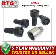 4x EVO5 Locking Wheel Black