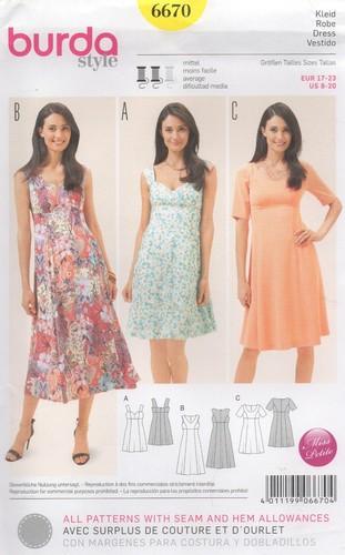 Burda sewing pattern 6670 - sewing,