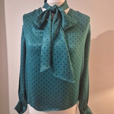 Topshop Teal Blouse Size 10
