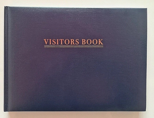 Blue visitor book for - blue, business