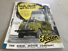 Foden brochure featering trucks Shackleton Fodens based on