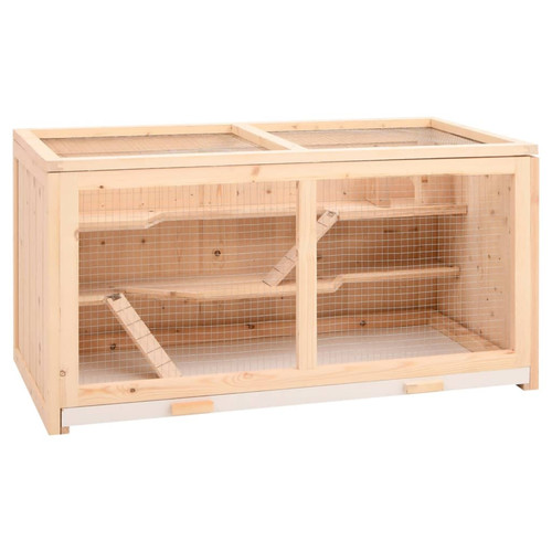 Hamster cage natural fir wood - hamster,