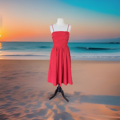 Avara pinch tana dress red - avara,