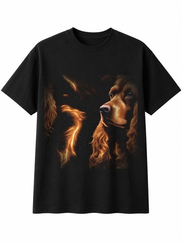 Cocker spaniel glowing dog - cocker,