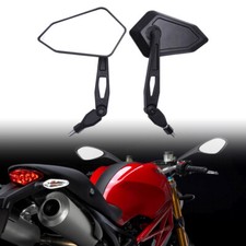 10mm Motorcycle Side Wing Mirrors For Ducati Monster 696 750 796 800 821 S4R T9