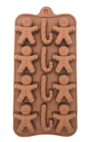 Gingerbread men silicone - gingerbread,