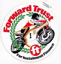 BARRY SHEENE SUZUKI FORWARD TRUST FINANCE BIKE ORIGINAL PERIOD STICKER AUFKLEBER