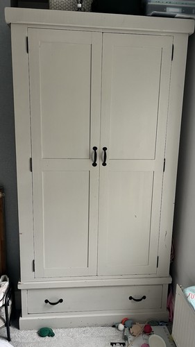 Solid pine wardrobe - solid,
