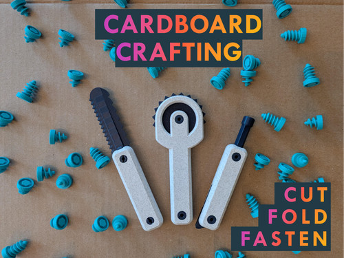 Cardboard crafting tools - cardboard, diy