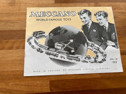 Vintage 1949 meccano catalogue - 1949,