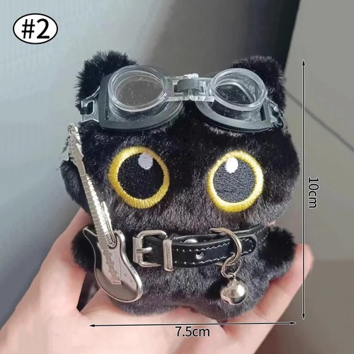 Gothic bunny plush keychain - bunny,