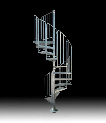 Galvanised spiral staircase - galvanised,