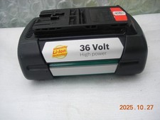 BOSCH 36v battery rotak mower holds a full charge high power 2,6ah high power