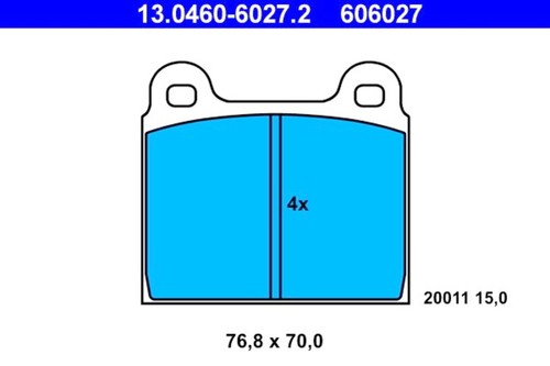 Disc brake pad - set, ate