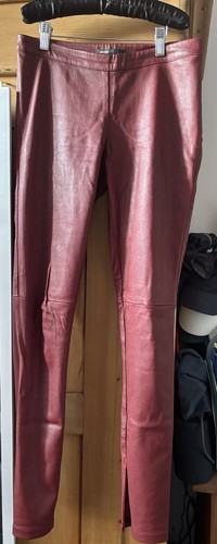 Maje red real leather - leather, leggings