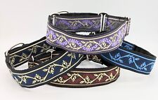 Martingale Dog Collar 1.5" 38mm Wide Greyhound Lurcher Saluki Sighthounds Pod