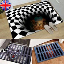 Halloween 3D Scary Clown Door Mat Carpet Horror Welcome Door Mat 40*60CM UK