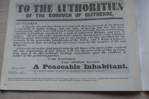 Old clitheroe page book of - clitheroe., 44