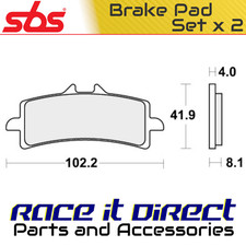 Brake Pads for HONDA CBR 1000 RRR FIREBLADE NISSIN 30TH Anniv 2022 Fr RST RR SBS