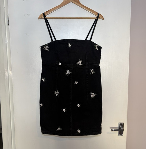 Topshop moto black denim - black,