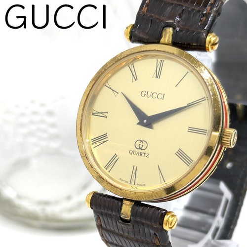 Gucci quartz men - watch, gold