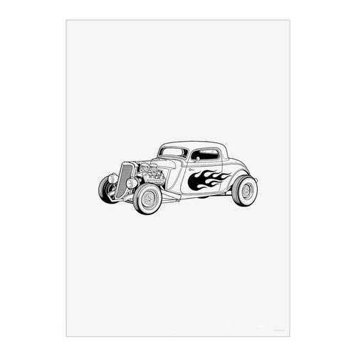 Classic car wall art poster - car',