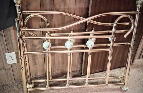 Vintage brass daybed with rare - vintage,