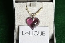 Lalique Purple Heart Pendant
