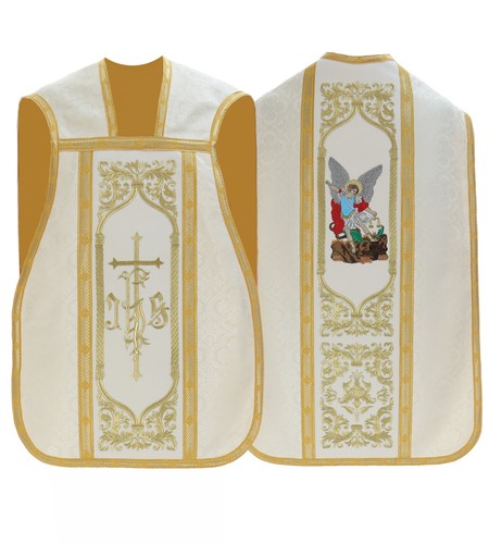 Cream roman chasuble - roman,