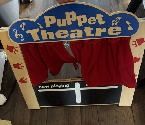 Wooden puppet theatre - wooden,