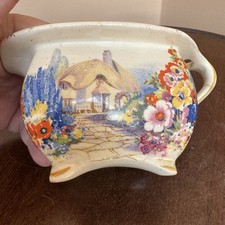 Rare 1930s Hampton Ivory Swinnertons England Cottage Garden Cream/milk Jug