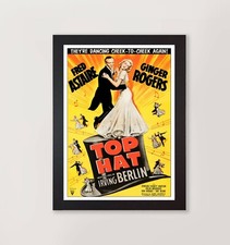 Top Hat Framed Repro Movie