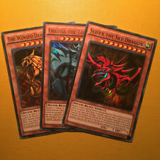 Slifer the Sky Dragon Obelisk Tormentor Winged Ra - YuGiOh Egyptian God cards!