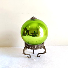 Antique Parrot Green Glass