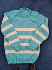 New Hand Made knitted Ladies Jumper size 10-12. Caron Simpl Soft Yarn