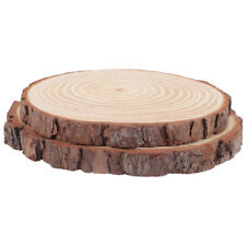2pc Wood Log Stepping Stones