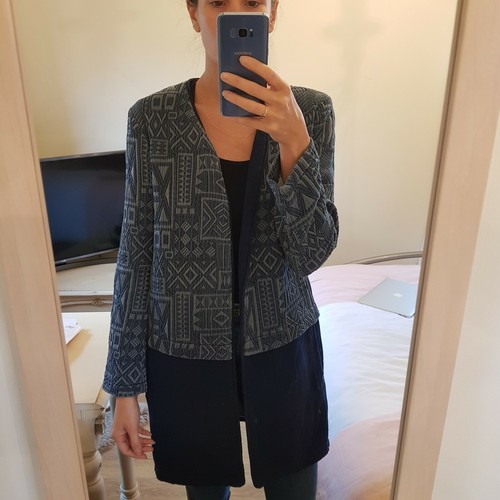 Zara blue geometric - zara, style