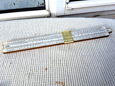 VINTAGE UNIQUE SLIDE RULE made in ENGLAND in ORIGINAL BOX