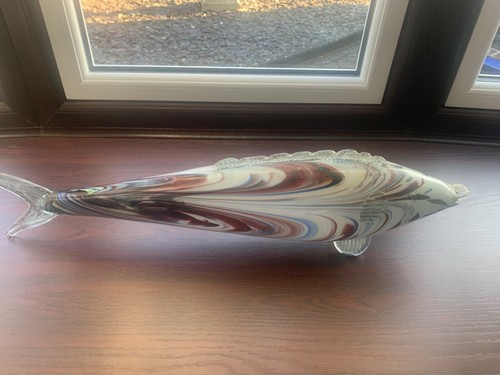 Vintage glass fish ornament