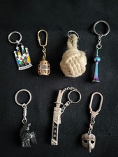 Unique Souvenir Keyrings Lot | Samurai Sword Rome Venice London Berlin Barcelona