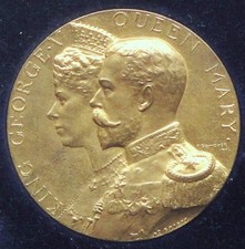 1911 Commemorative Medal – HM King George V & Queen Mary – Antique Original