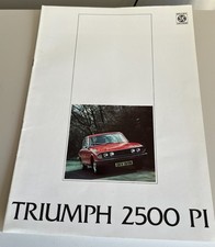 Triumph 2500 PI brochure Jun 1974 UK market.