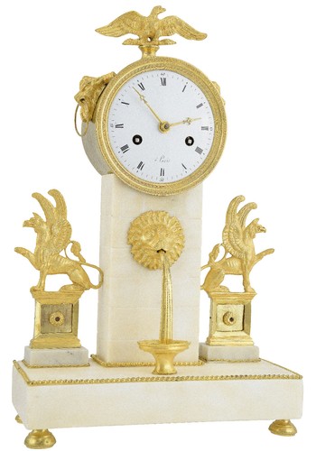 Fontaine fireplace clock