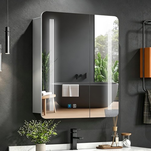 Led bathroom mirror - led, cabinet