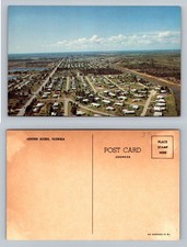 Lehigh Acres, FL-Florida, Aerial View Homes Residential Streets Vintage Postcard
