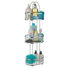 3 Tier Shower Caddy Storage Rack Chrome Finish Corner Shelf Unit Bathroom Stand 
