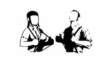 Skinhead Man & Woman Couple