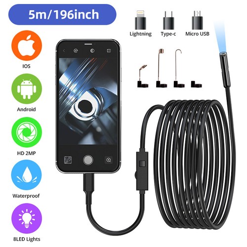 1 endoscope 1080p - 5m, 3‑in‑1