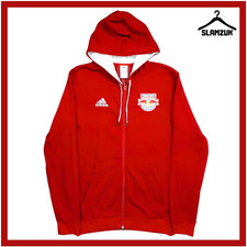 New York Red Bulls Football Jacket Adidas Medium Soccer Hoodie Track Top EY3