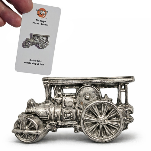 Steam roller pin - roller, pewter